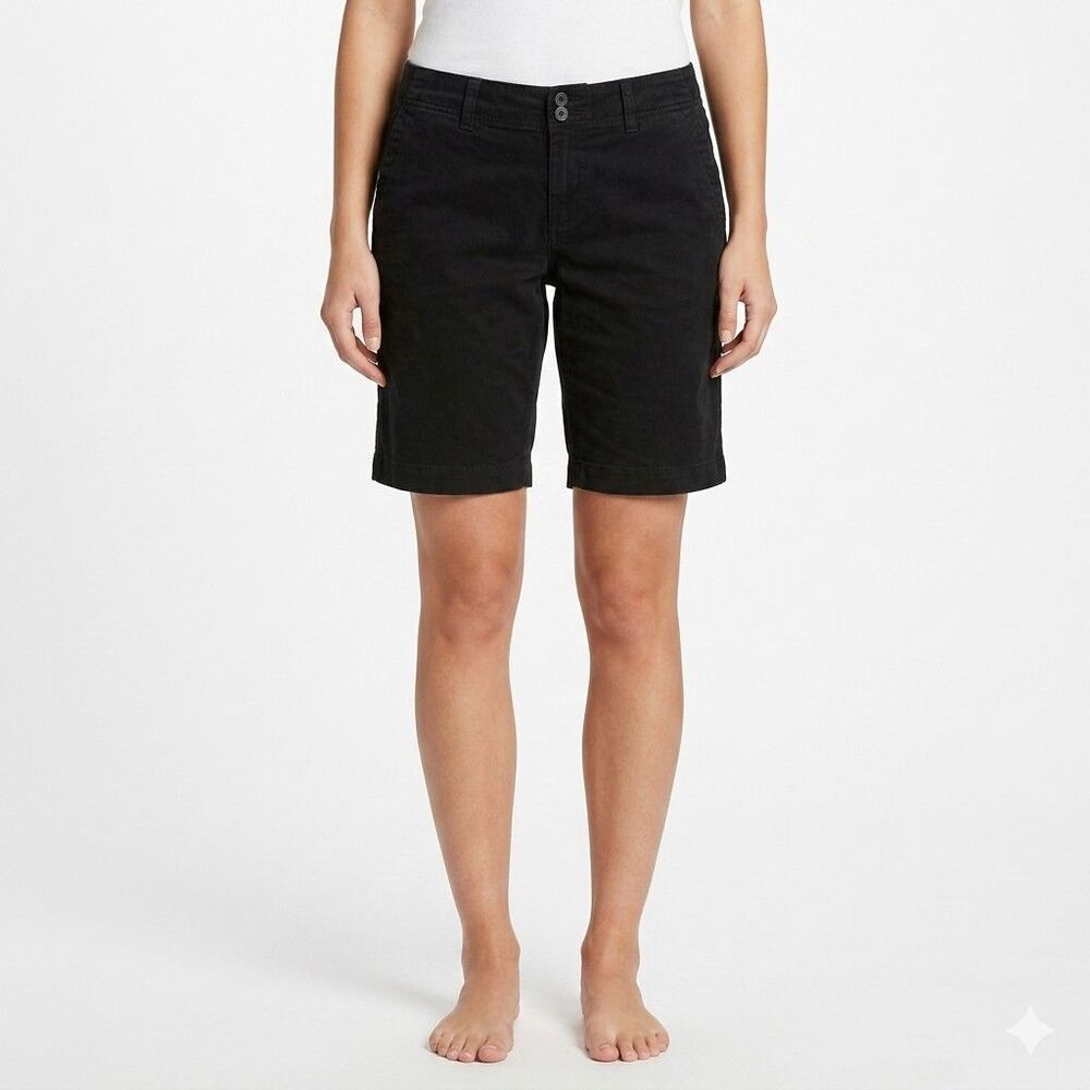 Eddie Bauer Legend Wash Shorts Women's 6 (27x11.5) Black Chino